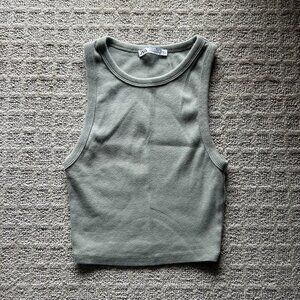 Zara Olive Green Tank Top